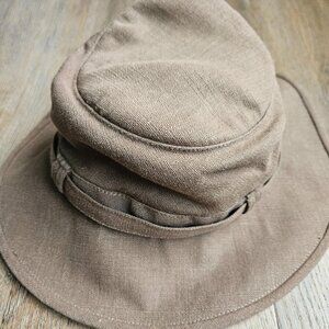 Tilley Endurables Hemp Hat Medium Natural Beige Sun Safari Hiking Made in Canada